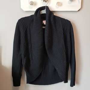 Mossimo cable knit open front sweater